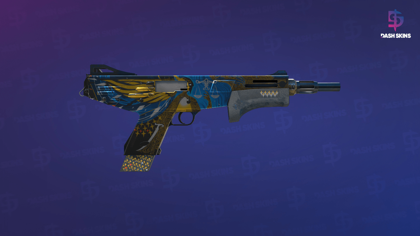MAG-7 | Justice (Well-Worn) - Backside Screenshot
