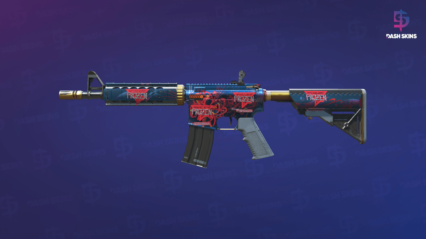 StatTrak™ M4A4 | Spider Lily (Minimal Wear) - Frontside Screenshot