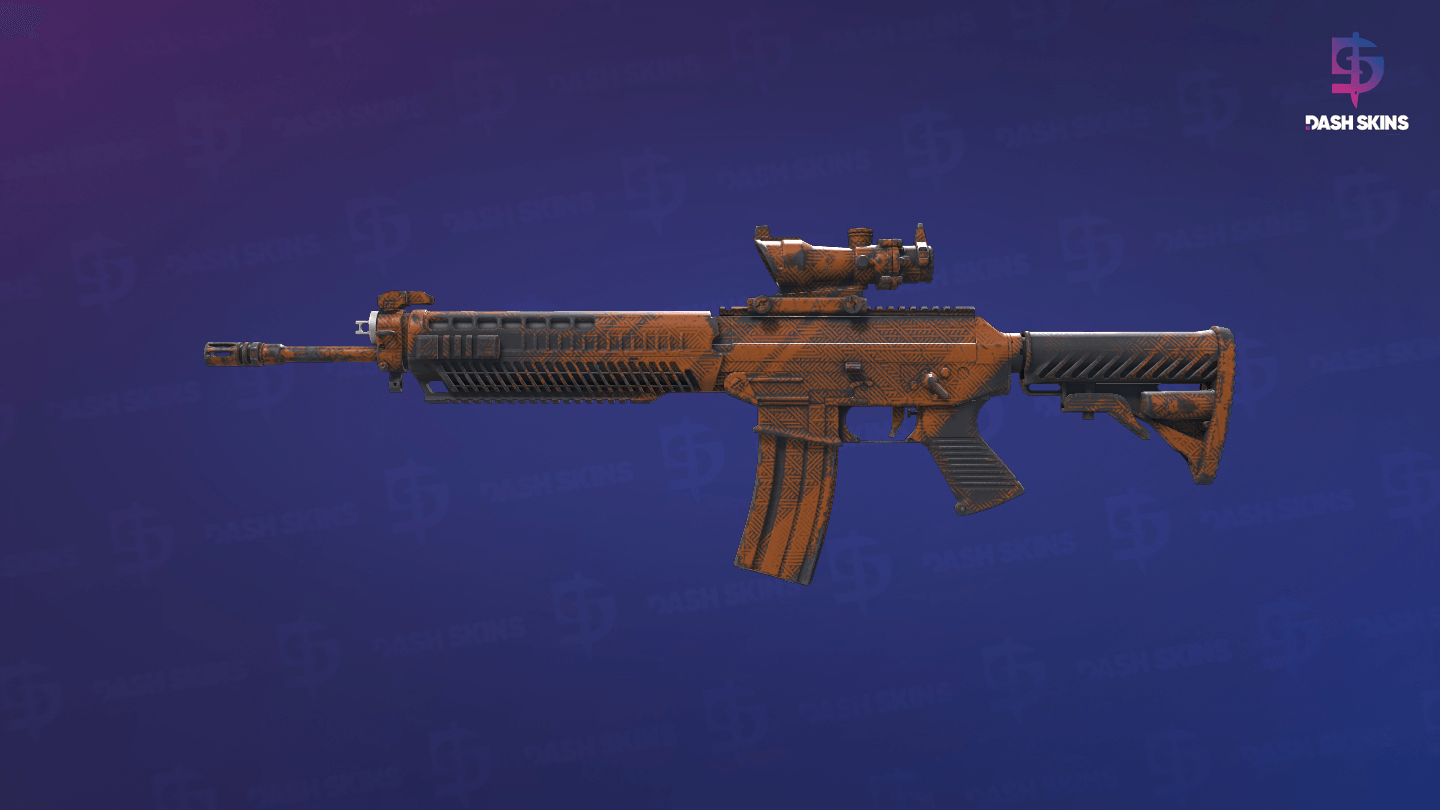 SG 553 | Basket Halftone (Field-Tested) - Frontside Screenshot
