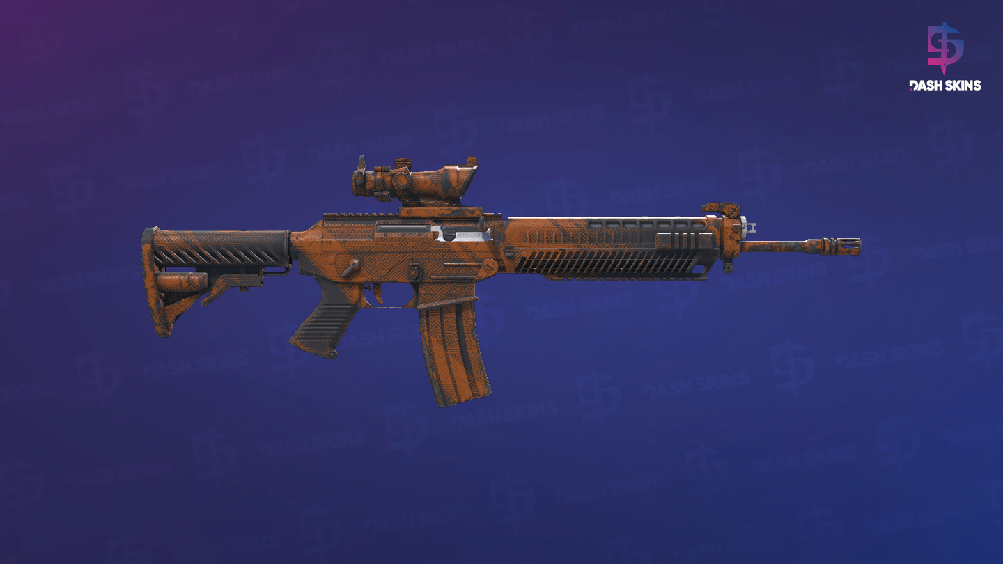 SG 553 | Basket Halftone (Field-Tested) - Backside Screenshot