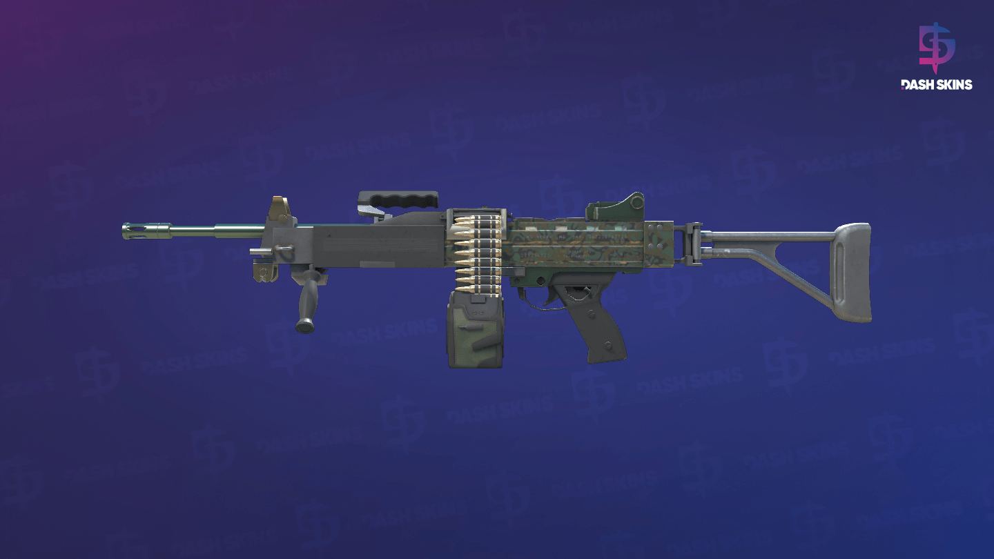 Negev | Army Sheen (Factory New) - Frontside Screenshot
