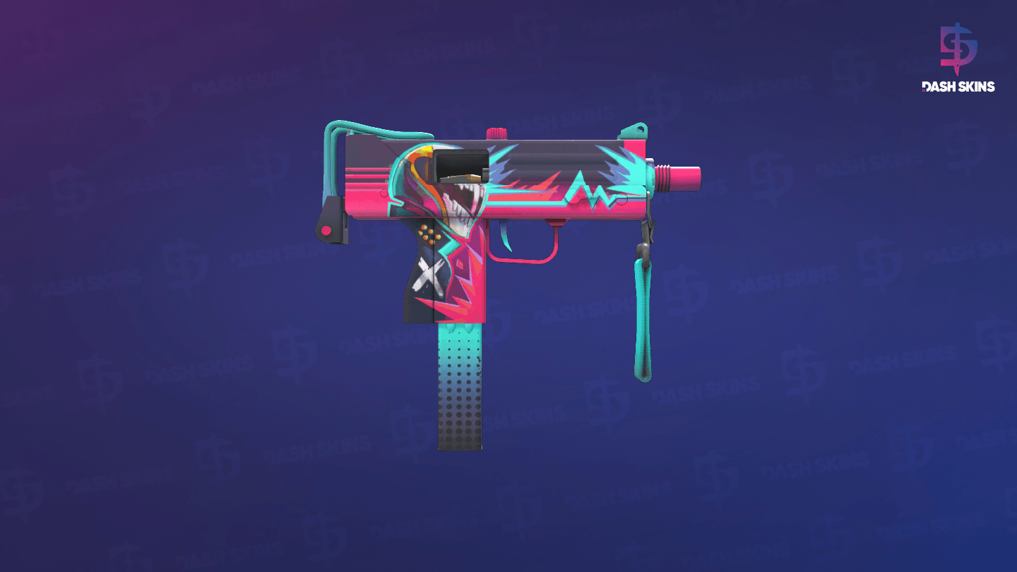 MAC-10 | Neon Rider (Minimal Wear) - Backside Screenshot