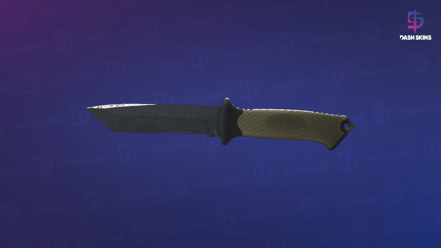 ★ StatTrak™ Ursus Knife | Damascus Steel (Battle-Scarred) - Backside Screenshot