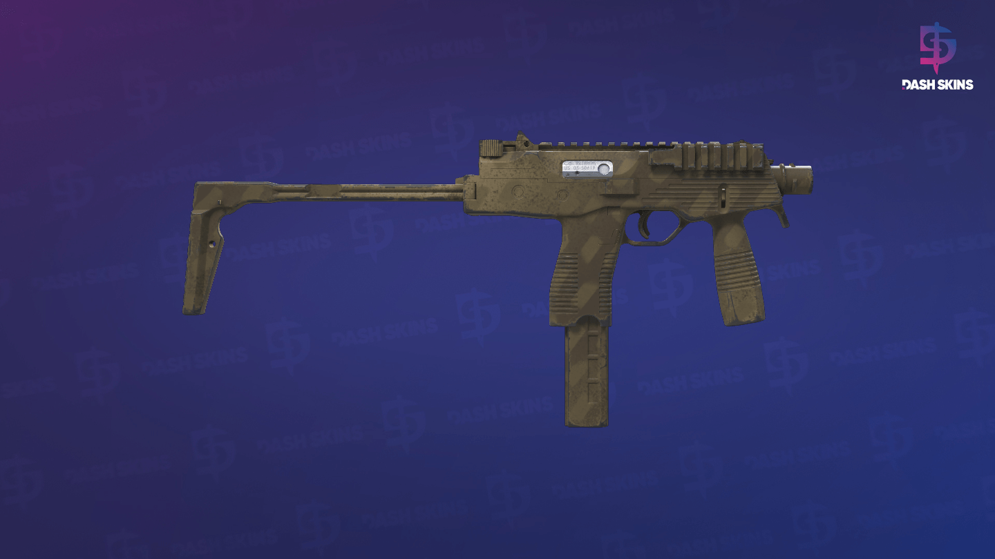 MP9 | Sand Dashed (Minimal Wear) - Backside Screenshot