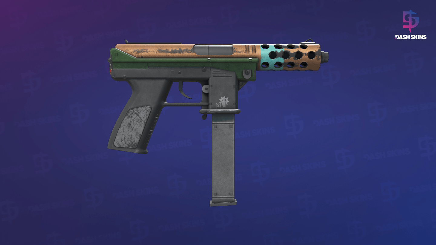 StatTrak™ Tec-9 | Flash Out (Well-Worn) - Backside Screenshot