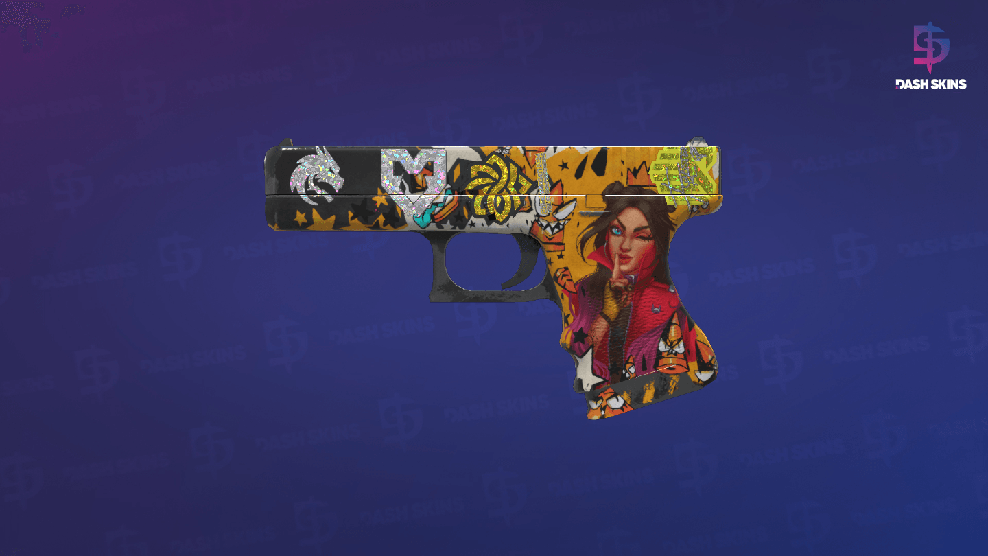 Glock-18 | Bullet Queen (Field-Tested) - Frontside Screenshot