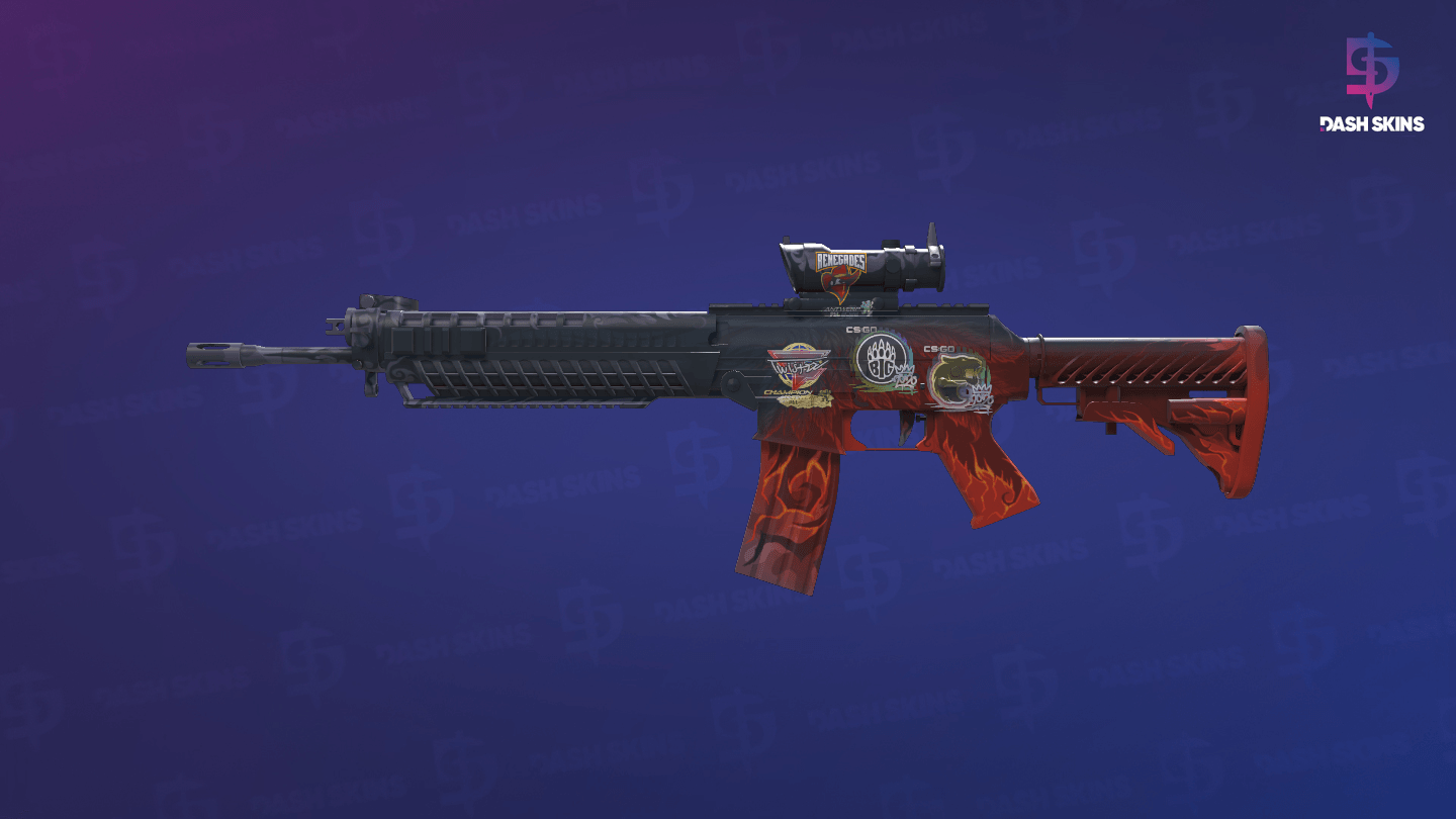 SG 553 | Darkwing (Minimal Wear) - Frontside Screenshot
