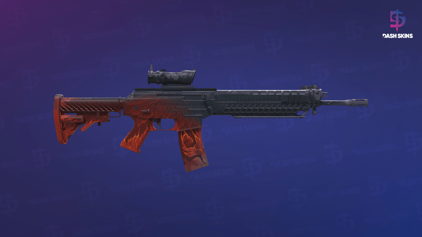 SG 553 | Darkwing (Minimal Wear) - Backside Screenshot