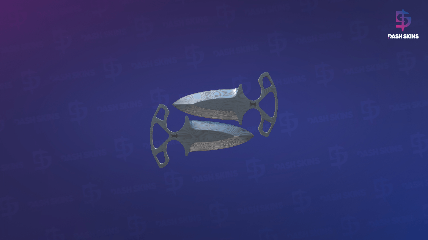 ★ Shadow Daggers | Damascus Steel (Factory New) - Frontside Screenshot