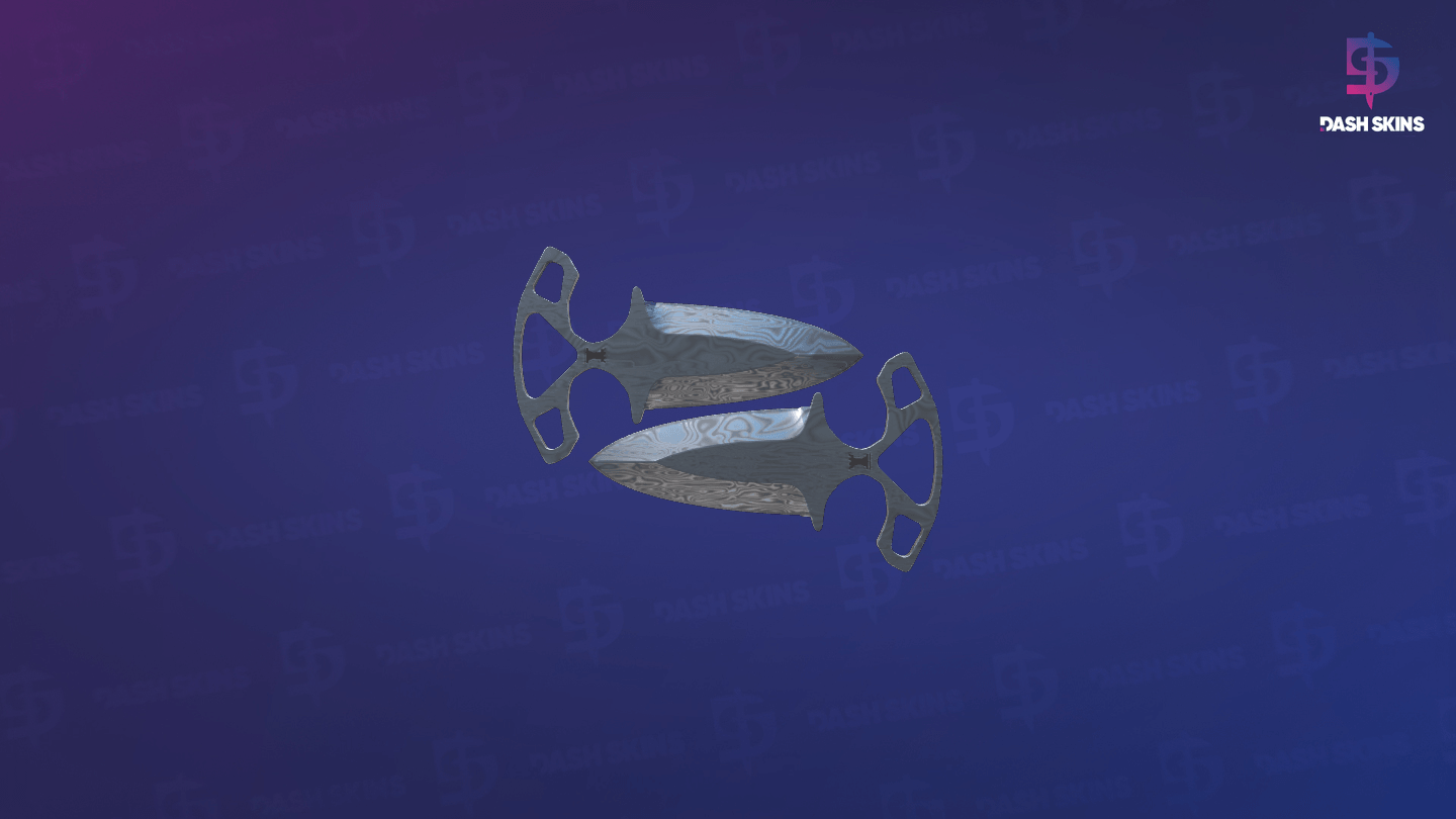 ★ Shadow Daggers | Damascus Steel (Factory New) - Backside Screenshot