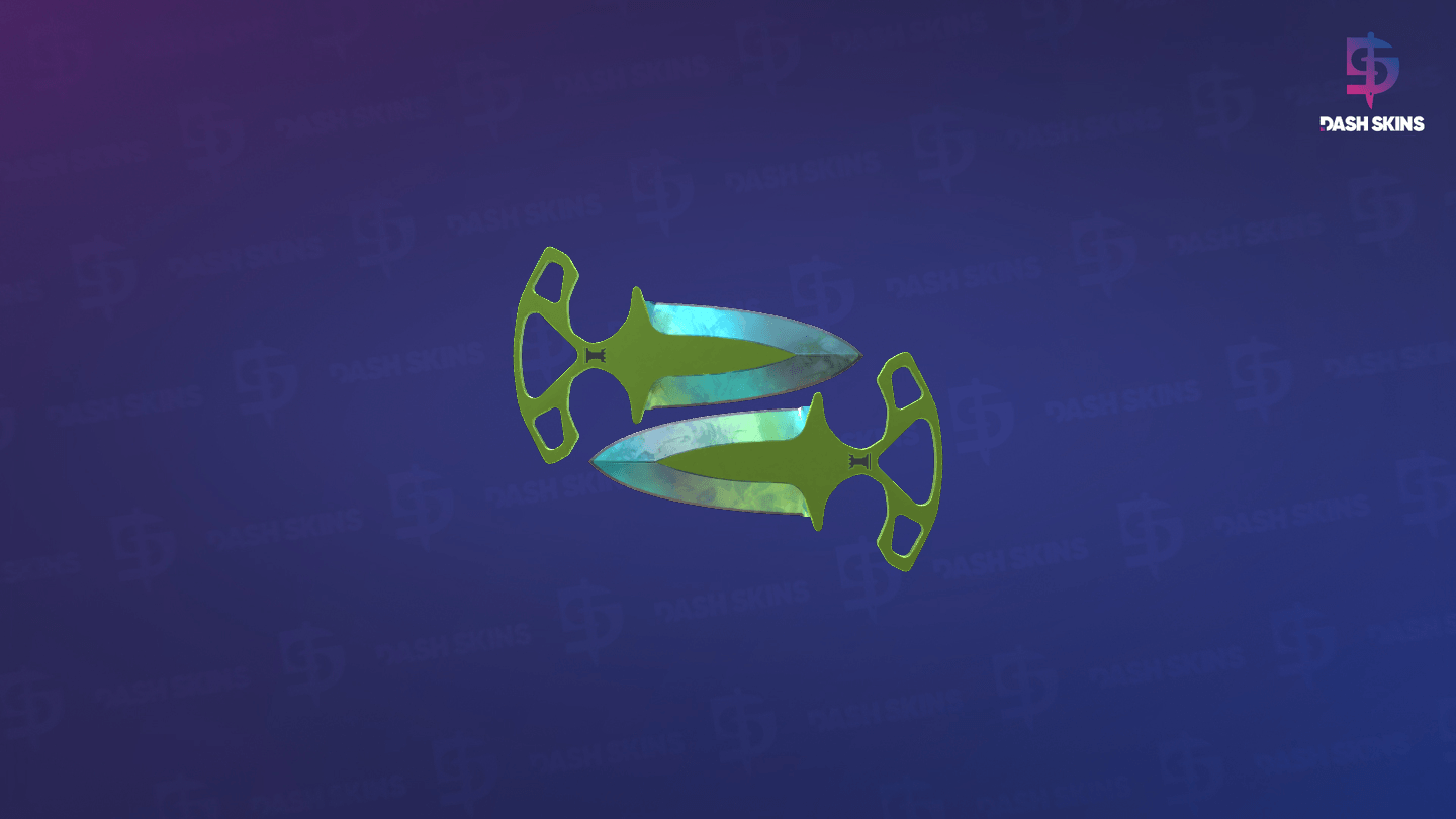 ★ Shadow Daggers | Gamma Doppler (Factory New) - Backside Screenshot