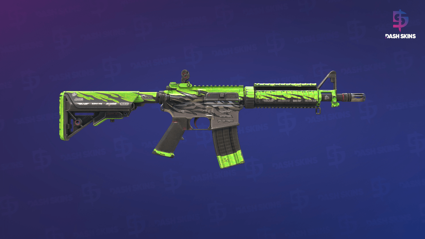 M4A4 | Full Throttle (Battle-Scarred) - Backside Screenshot