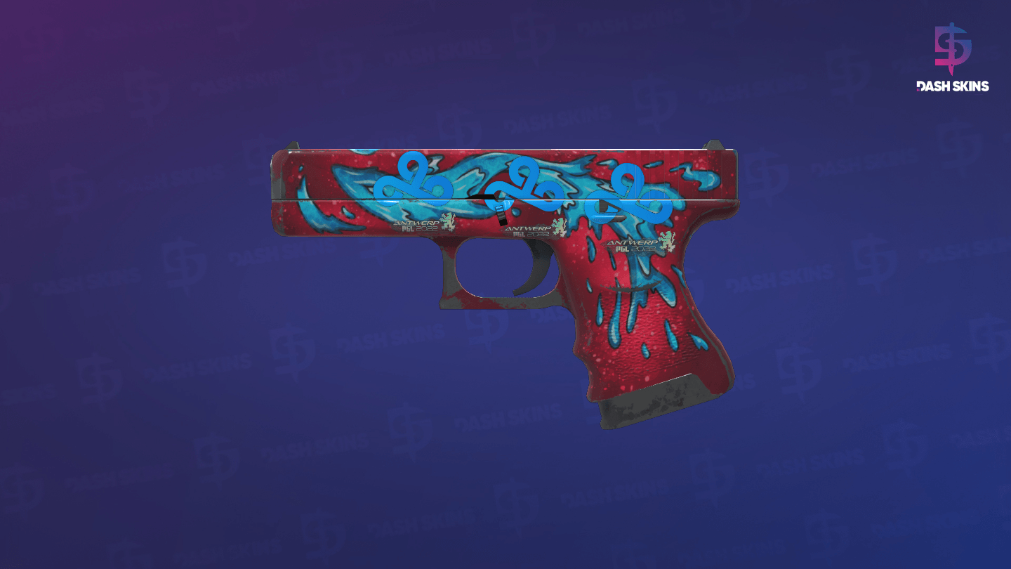 Glock-18 | Water Elemental (Field-Tested) - Frontside Screenshot