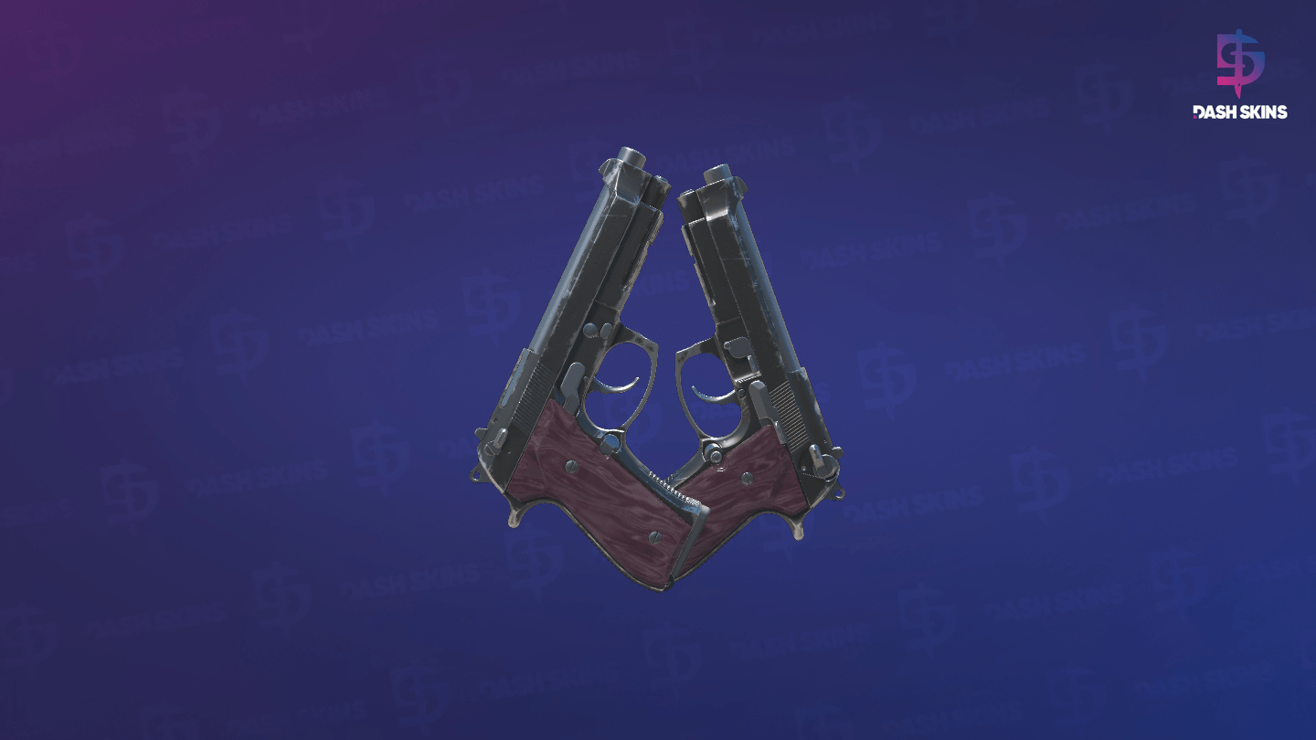 Dual Berettas | BorDeux (Field-Tested) - Backside Screenshot