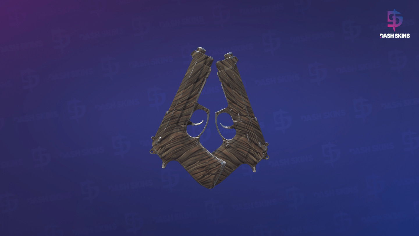Souvenir Dual Berettas | Drift Wood (Minimal Wear) - Backside Screenshot