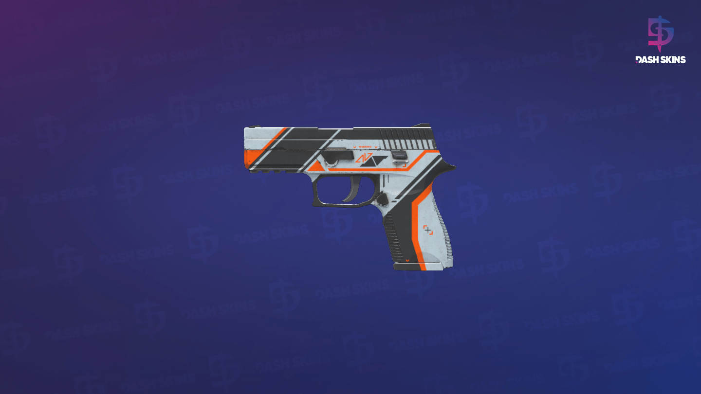 P250 | Asiimov (Well-Worn) - Frontside Screenshot