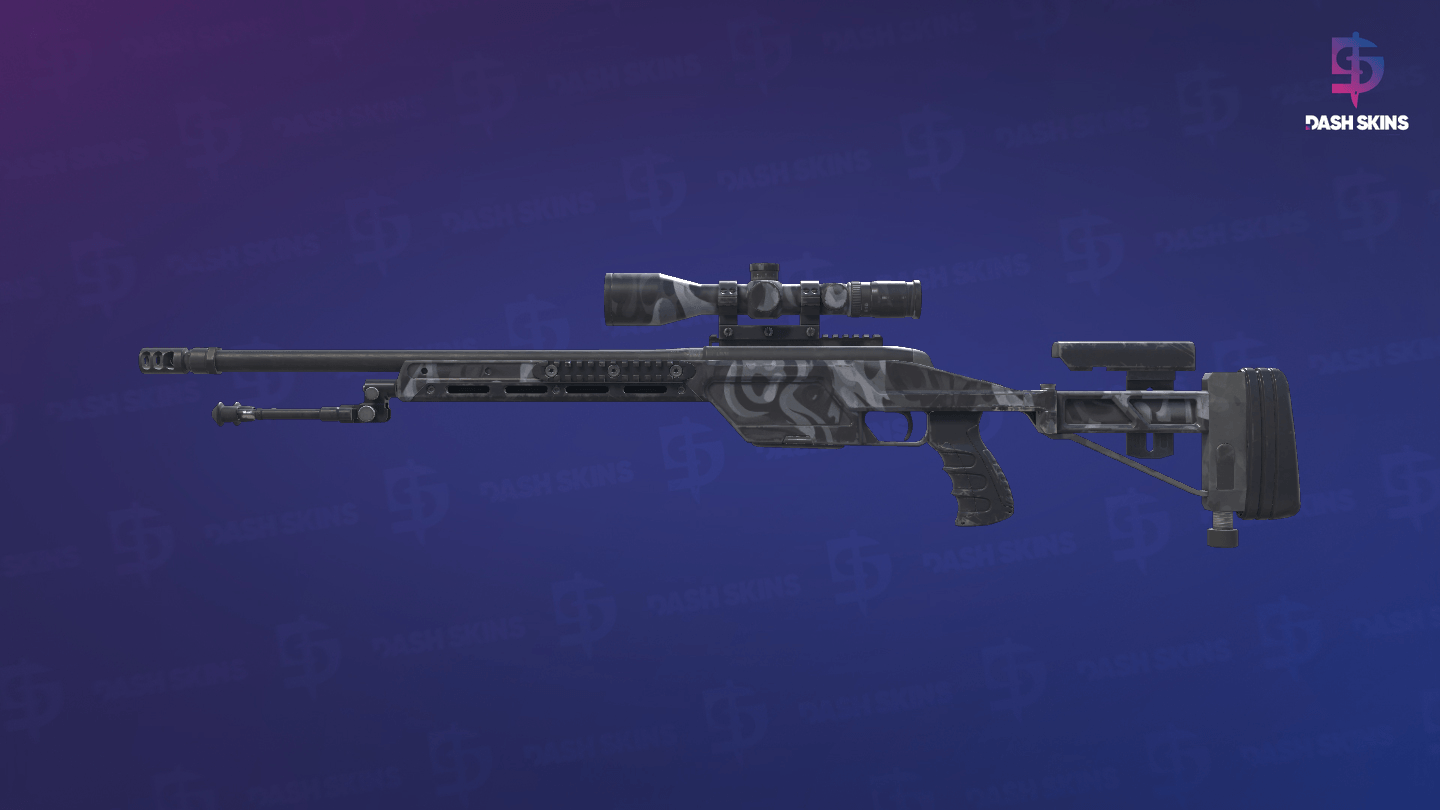 SSG 08 | Grey Smoke (Field-Tested) - Frontside Screenshot