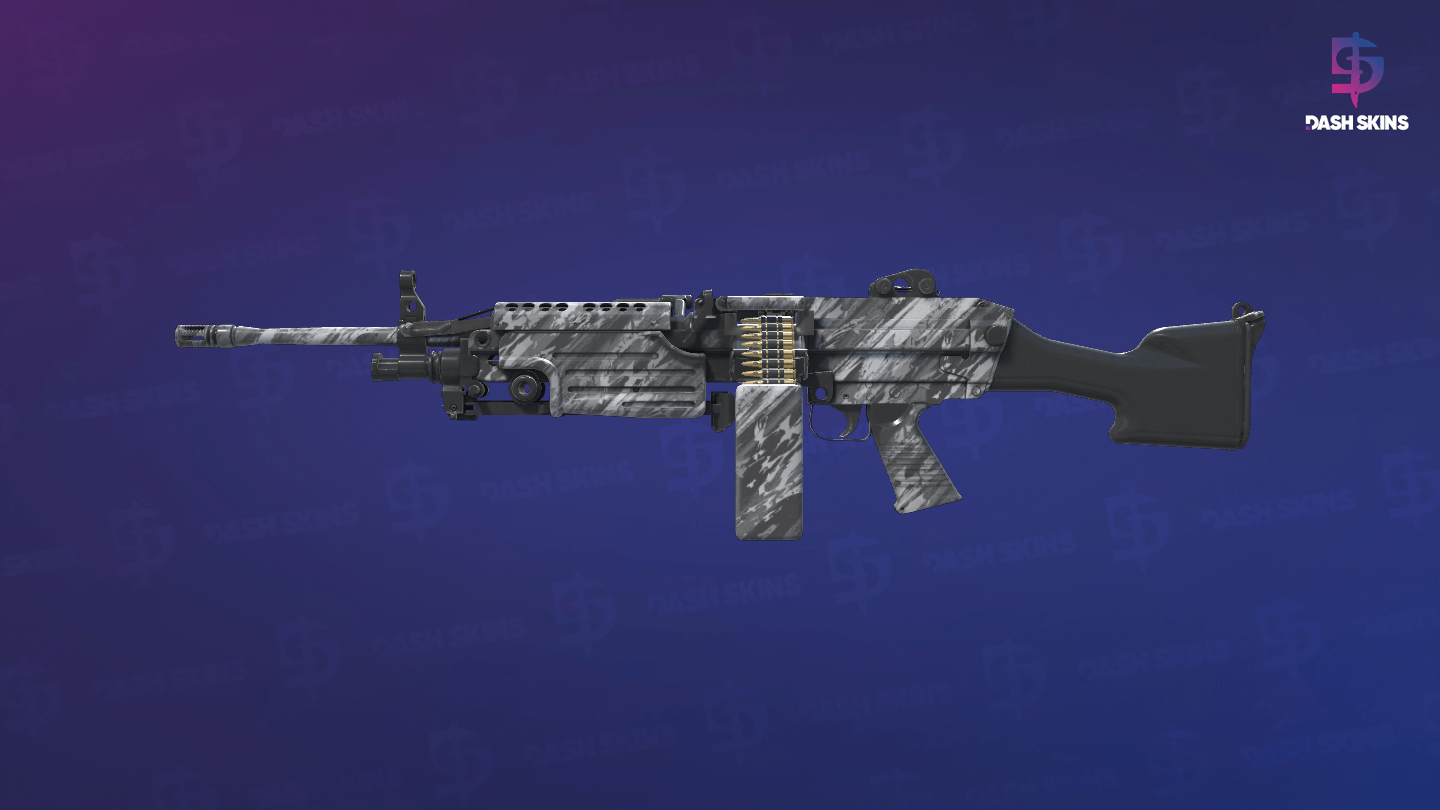 M249 | Sleet (Minimal Wear) - Frontside Screenshot