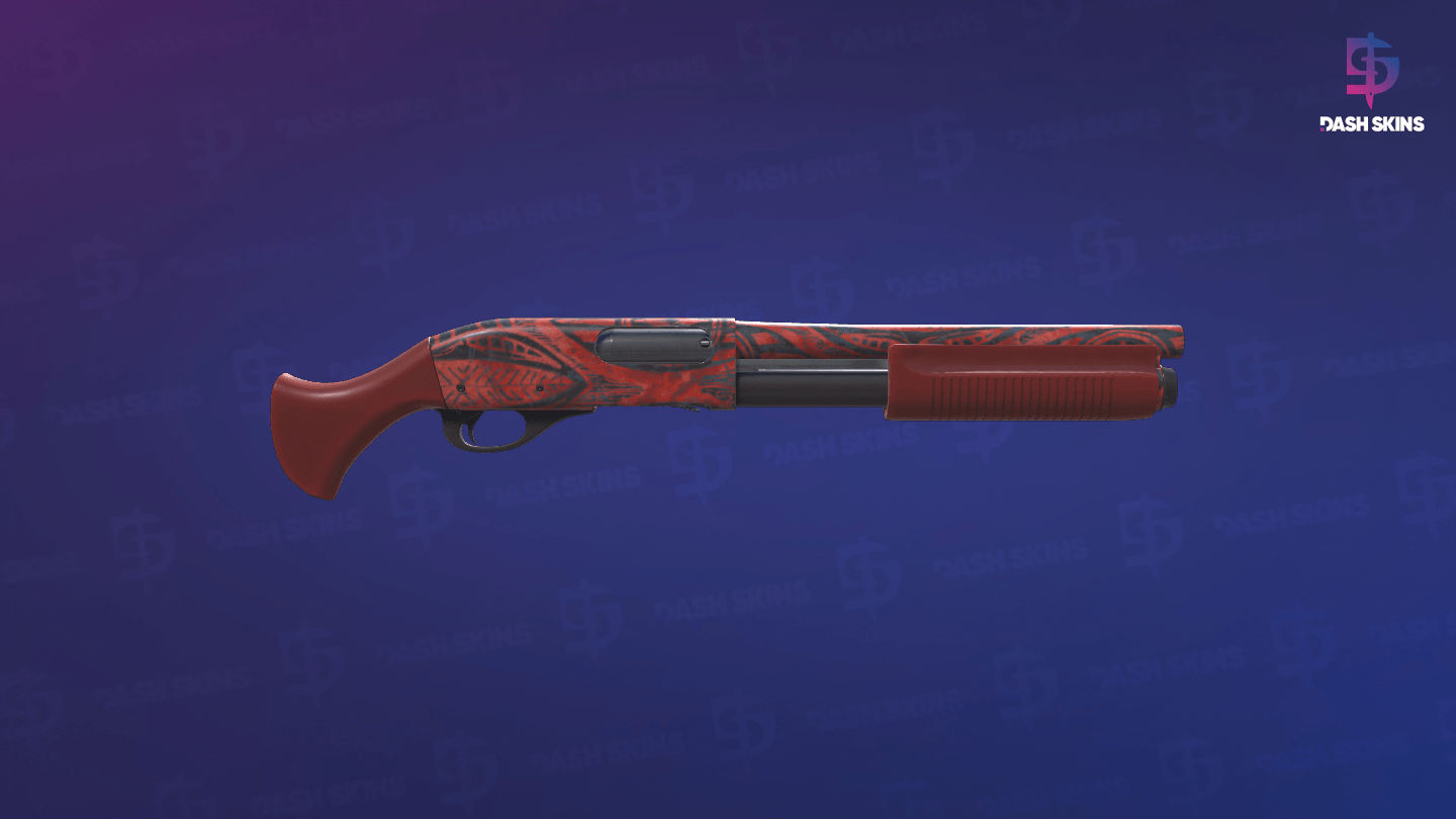 Sawed-Off | Crimson Batik (Field-Tested) - Backside Screenshot