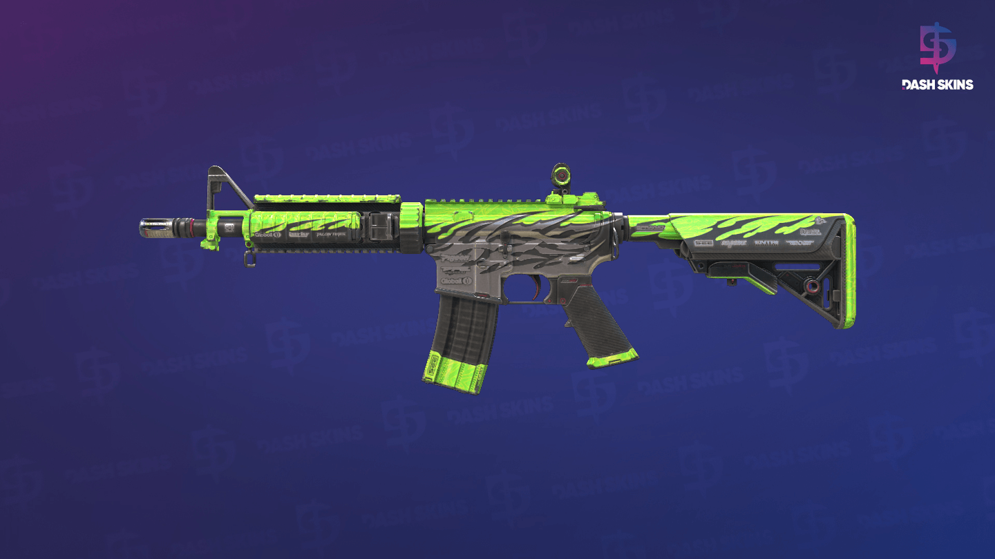 M4A4 | Full Throttle (Well-Worn) - Frontside Screenshot