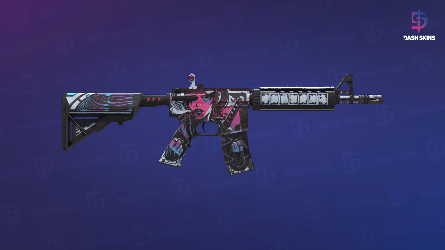 M4A4 | Neo-Noir (Field-Tested) - Backside Screenshot