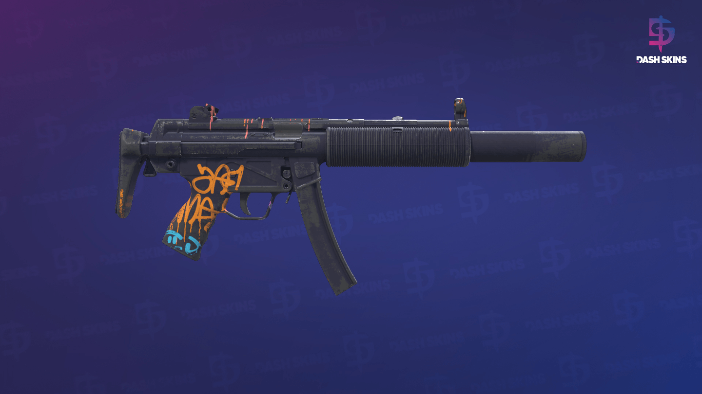 MP5-SD | Neon Squeezer (Field-Tested) - Backside Screenshot