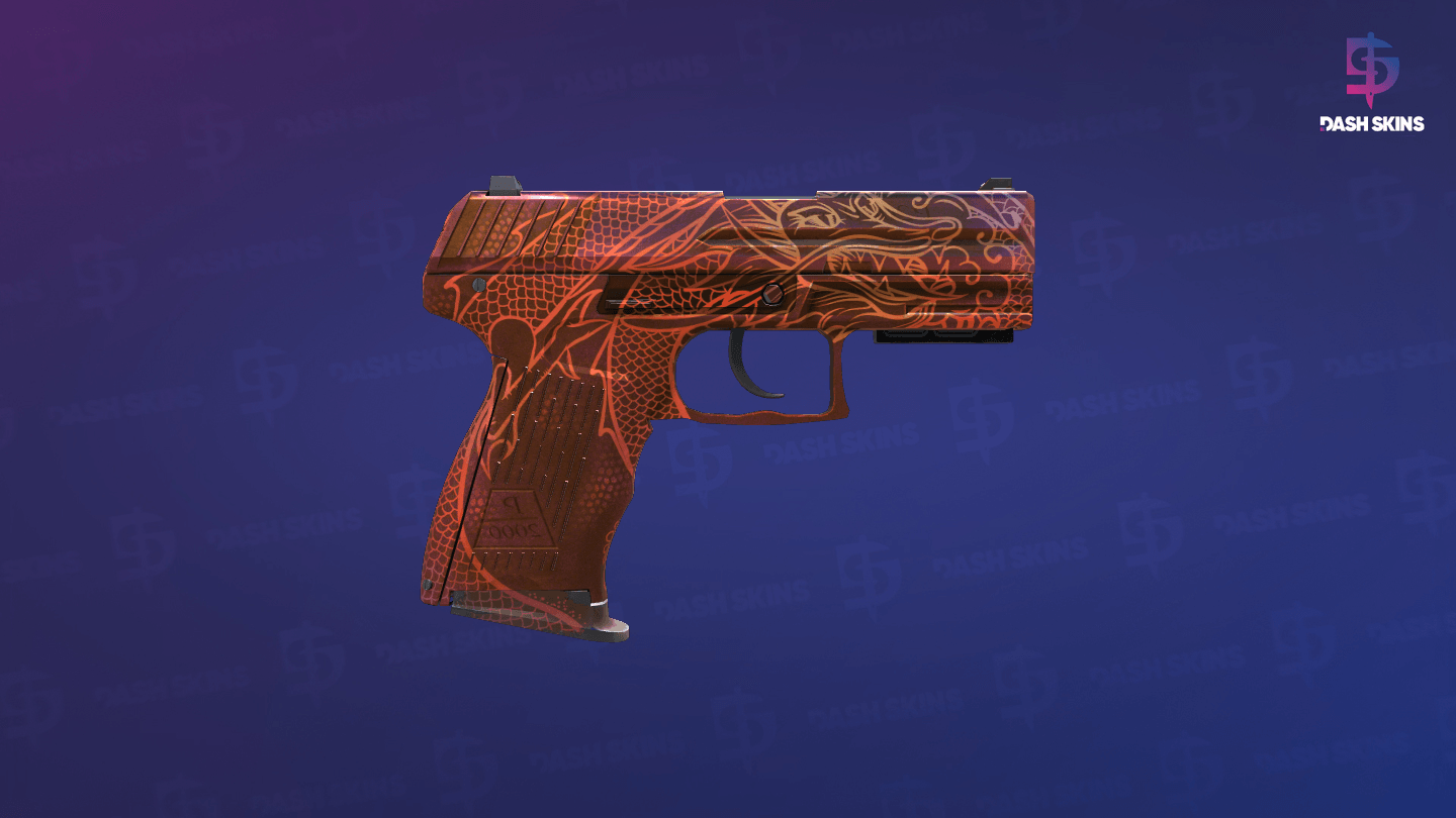 StatTrak™ P2000 | Imperial Dragon (Field-Tested) - Backside Screenshot