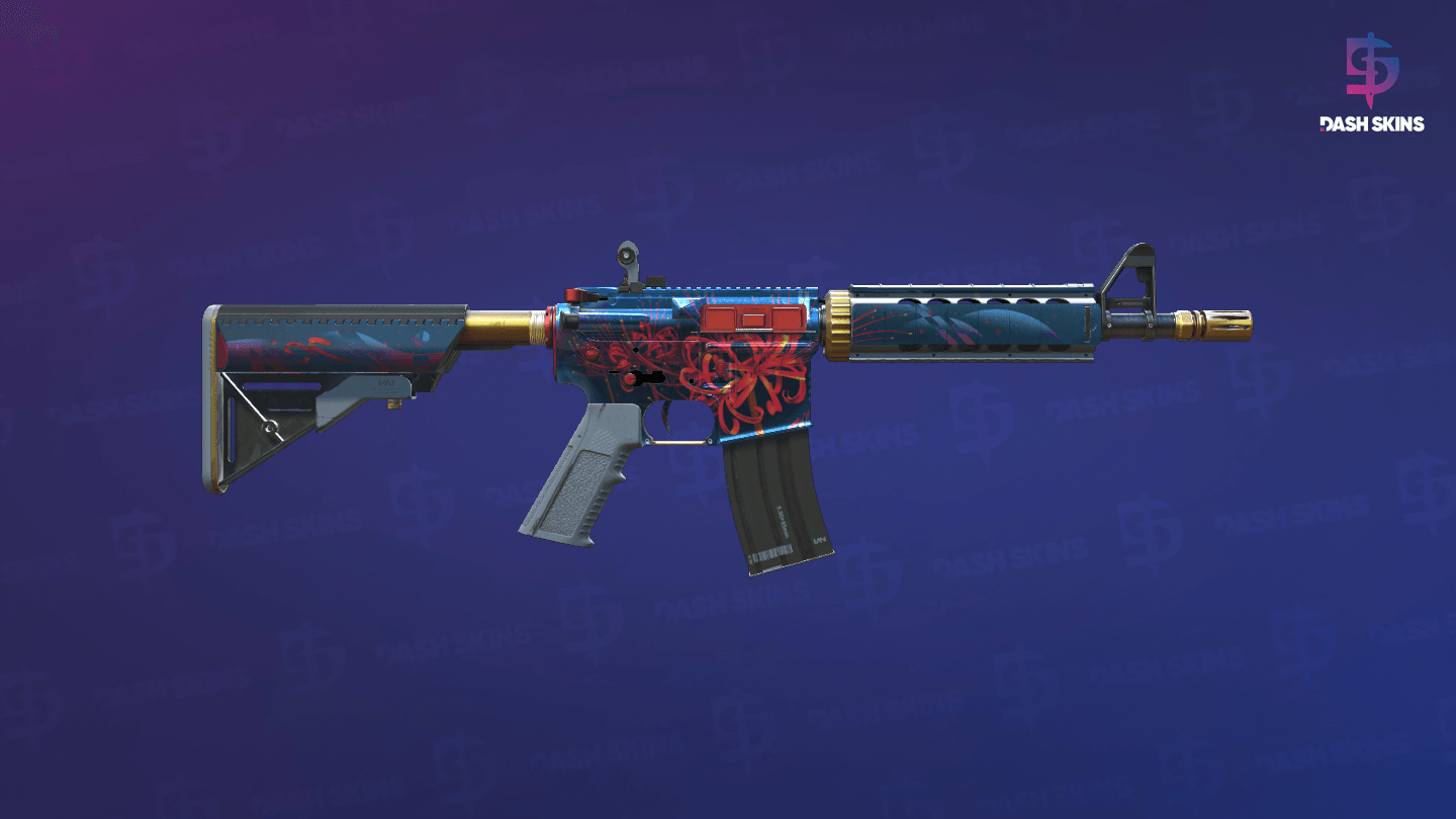 StatTrak™ M4A4 | Spider Lily (Factory New) - Backside Screenshot