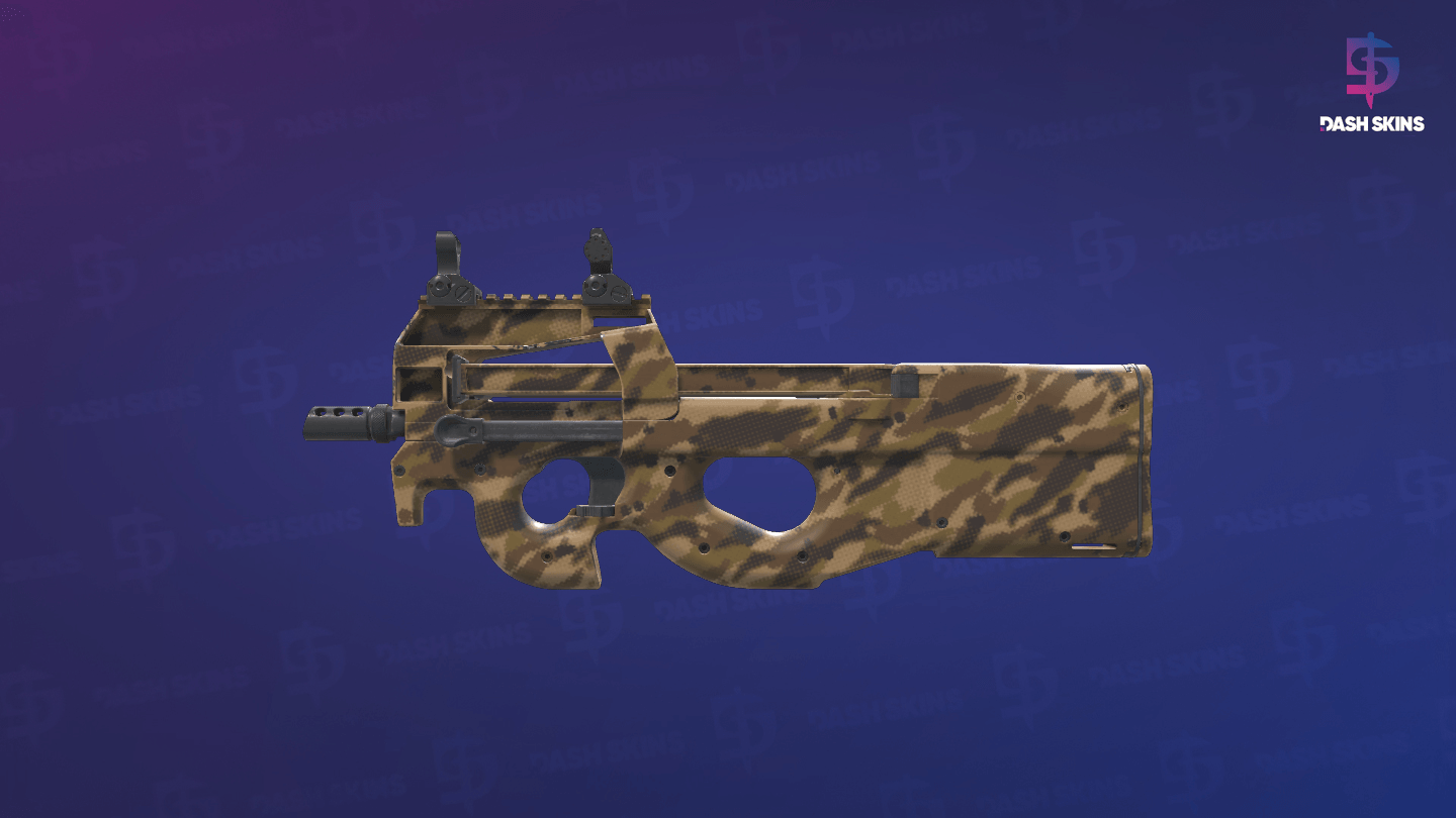 P90 | Desert Halftone (Factory New) - Frontside Screenshot