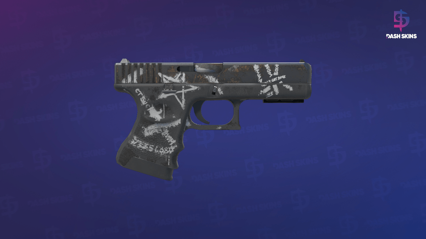 StatTrak™ Glock-18 | Wasteland Rebel (Well-Worn) - Backside Screenshot