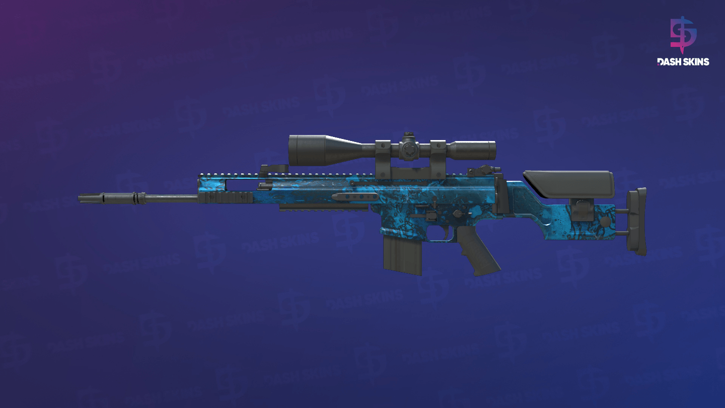 SCAR-20 | Grotto (Well-Worn) - Frontside Screenshot