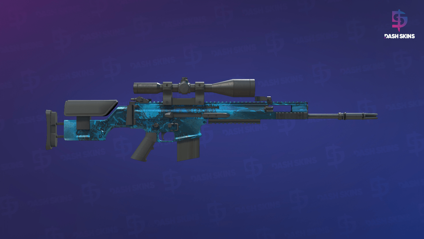 SCAR-20 | Grotto (Well-Worn) - Backside Screenshot