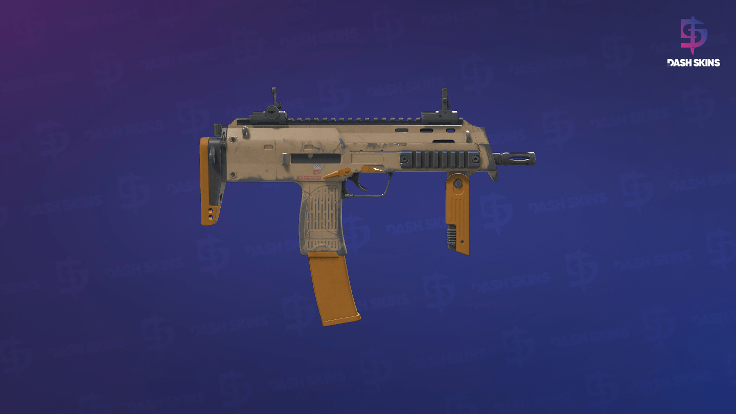 MP7 | Short Ochre (Field-Tested) - Backside Screenshot