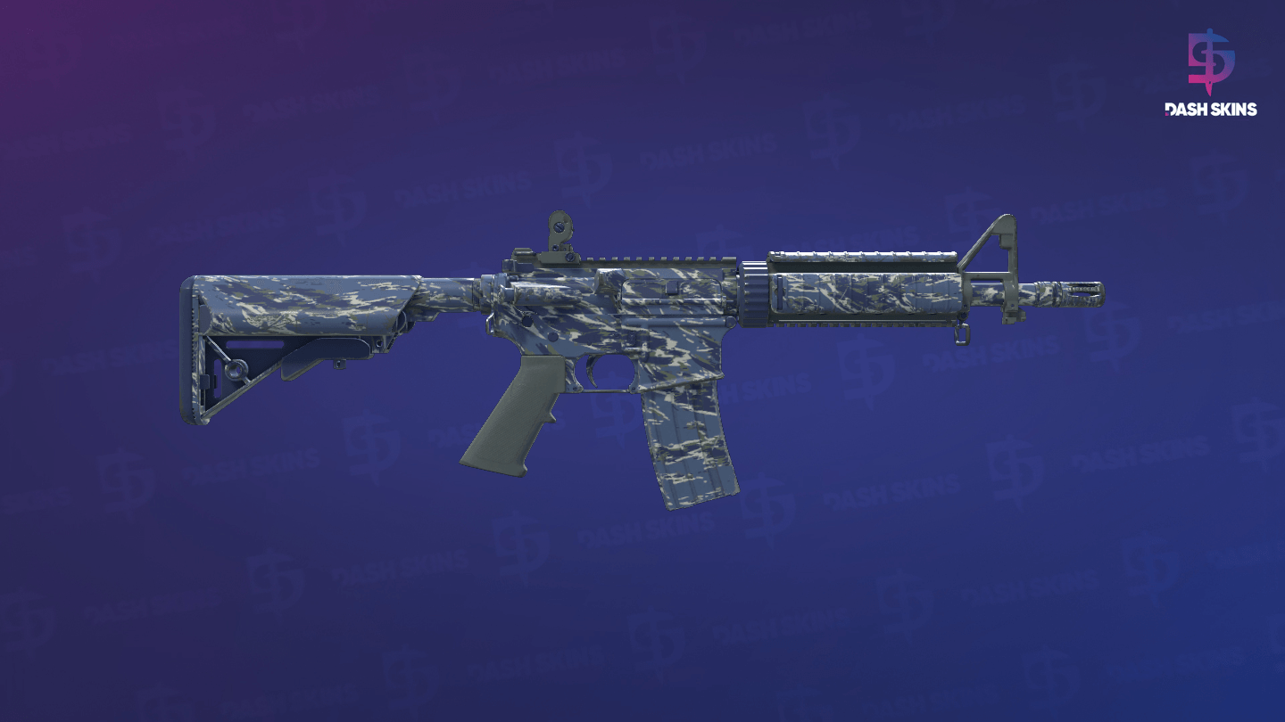 M4A4 | Naval Shred Camo (Field-Tested) - Backside Screenshot