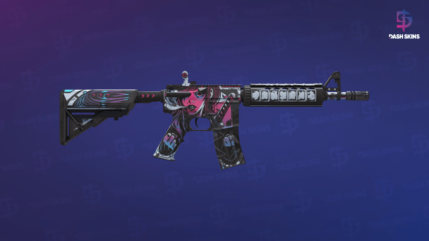 M4A4 | Neo-Noir (Field-Tested) - Backside Screenshot
