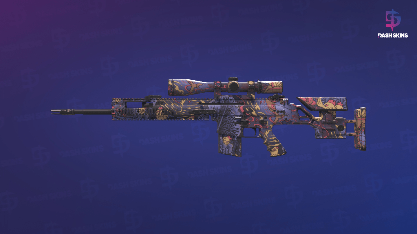 SCAR-20 | Poultrygeist (Field-Tested) - Frontside Screenshot