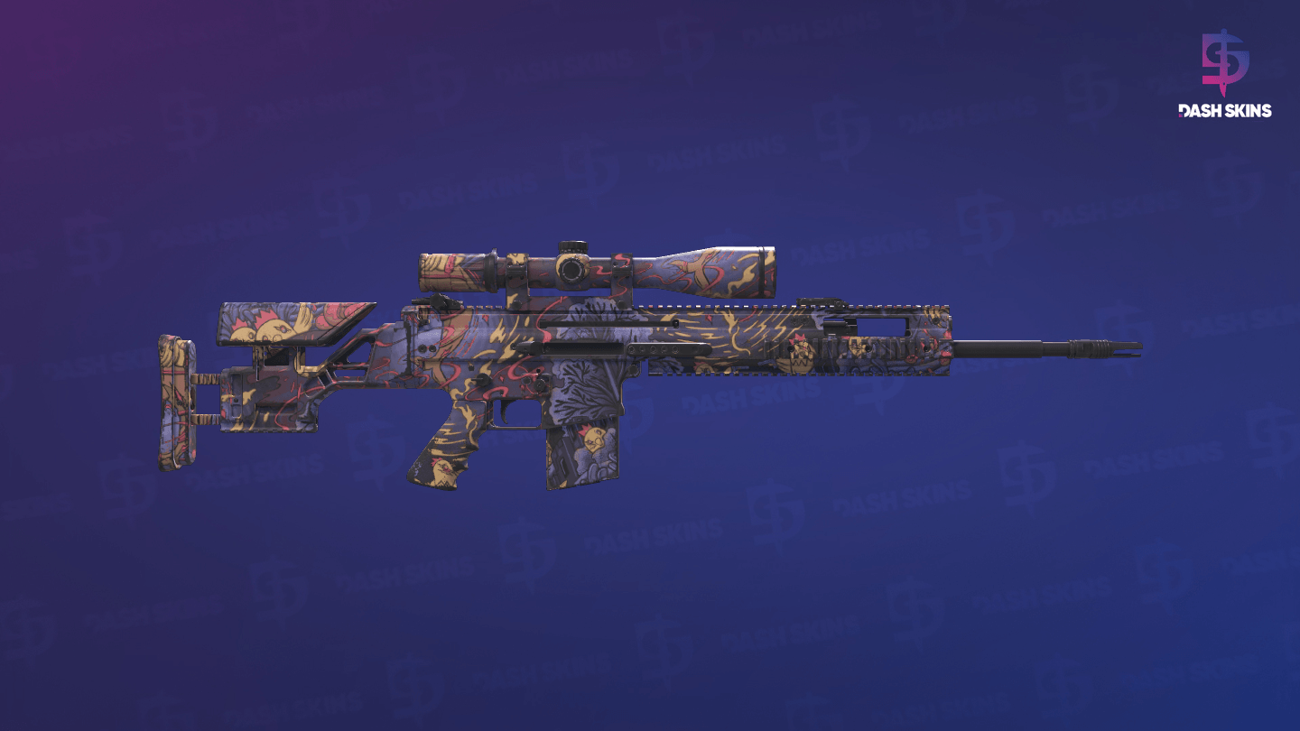 SCAR-20 | Poultrygeist (Field-Tested) - Backside Screenshot
