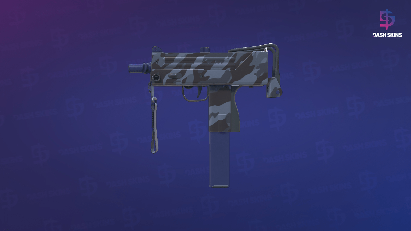MAC-10 | Storm Camo (Minimal Wear) - Frontside Screenshot