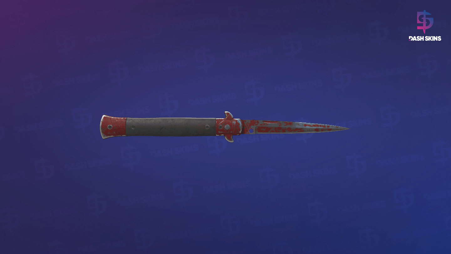★ Stiletto Knife | Crimson Web (Battle-Scarred) - Frontside Screenshot