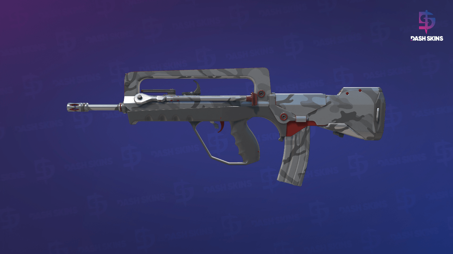 FAMAS | Grey Ghost (Factory New) - Frontside Screenshot