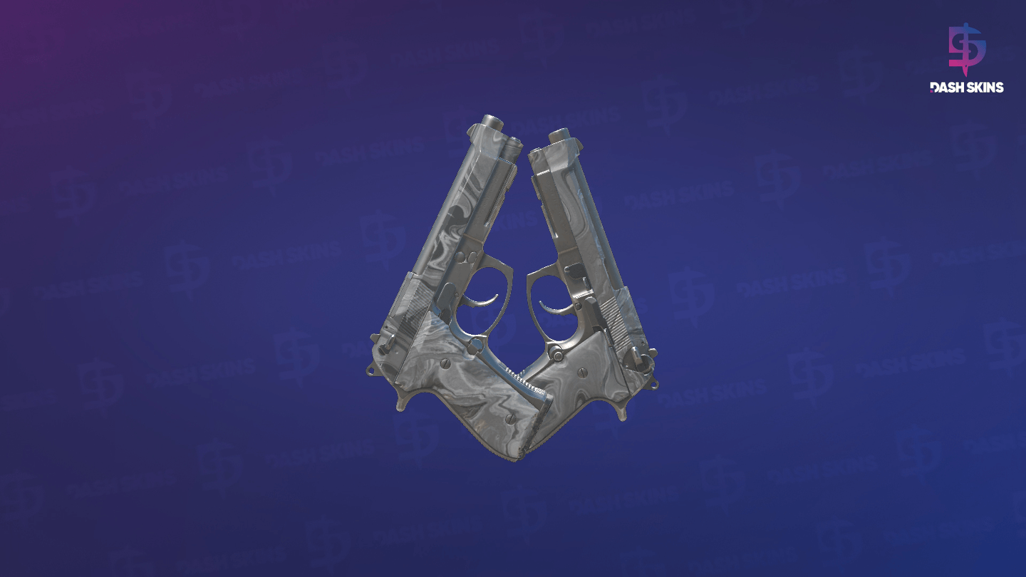 Dual Berettas | Silver Pour (Field-Tested) - Backside Screenshot