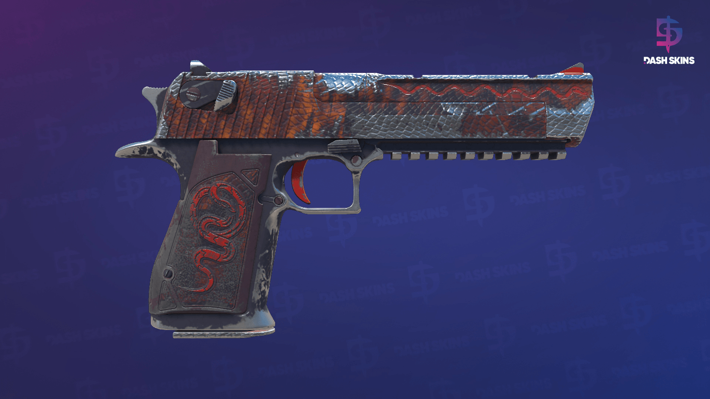 Desert Eagle | Serpent Strike (Well-Worn) - Backside Screenshot