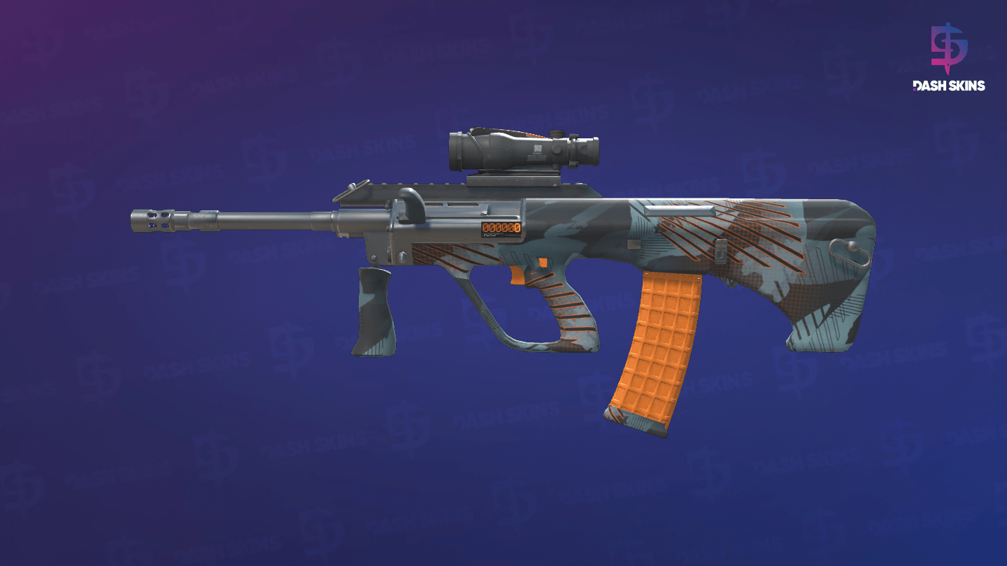 StatTrak™ AUG | Amber Slipstream (Factory New) - Frontside Screenshot