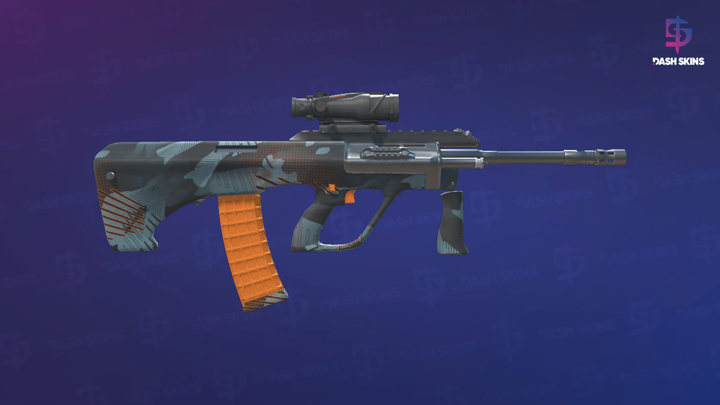 StatTrak™ AUG | Amber Slipstream (Factory New) - Backside Screenshot