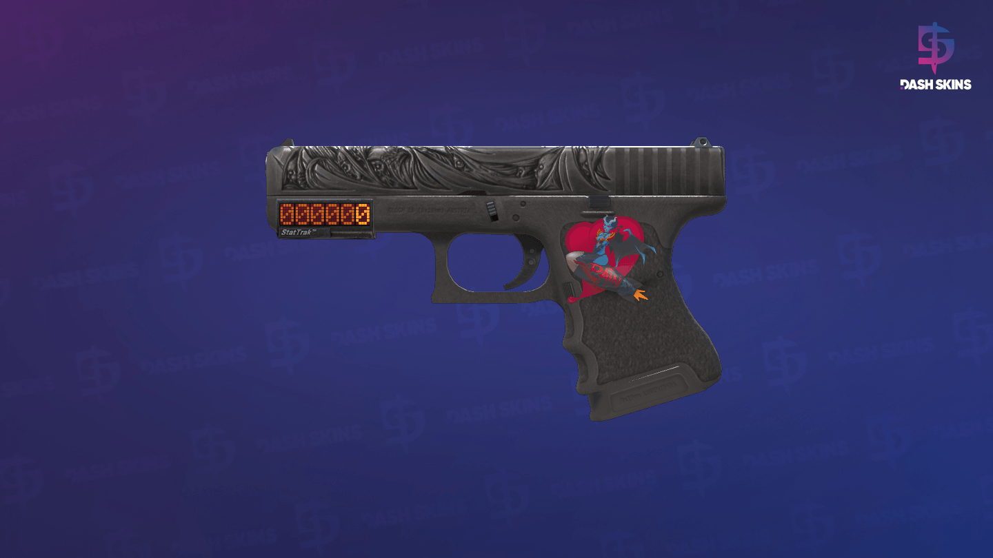 StatTrak™ Glock-18 | Wraiths (Minimal Wear) - Frontside Screenshot
