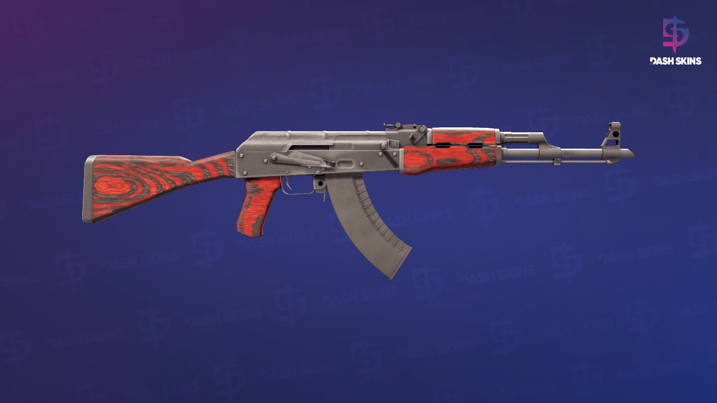 AK-47 | Vermelho Laminado - Backside Screenshot