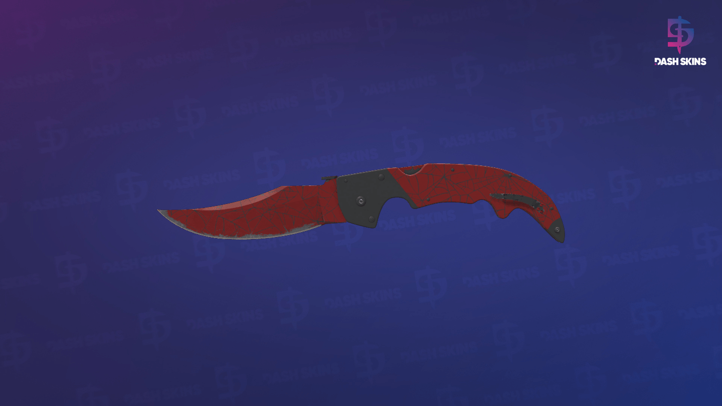 ★ Falchion Knife | Crimson Web (Field-Tested) - Backside Screenshot