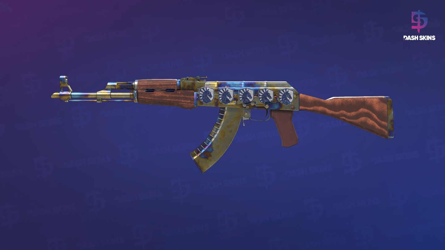 AK-47 | Case Hardened (Well-Worn) - Frontside Screenshot
