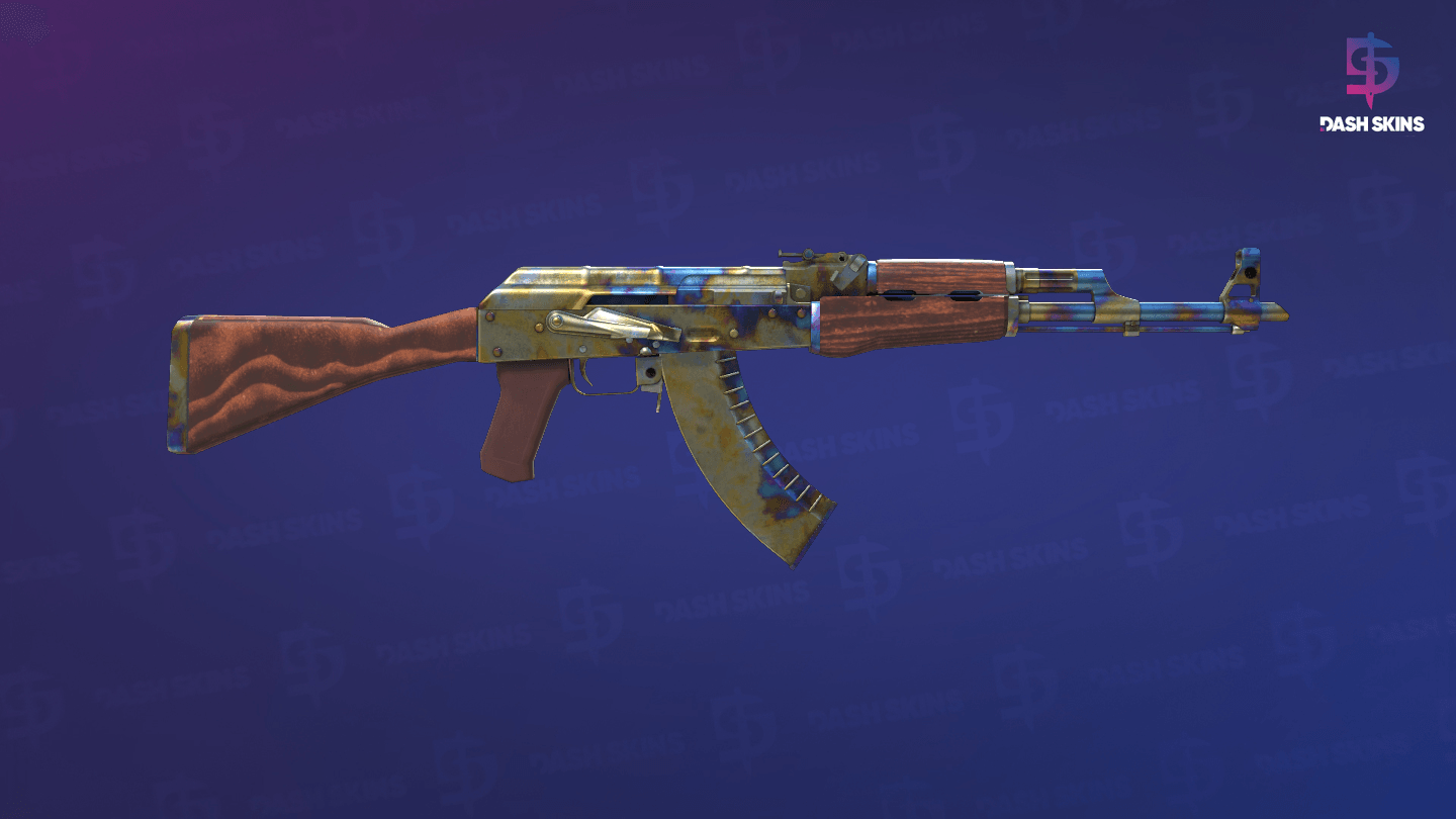 AK-47 | Case Hardened (Well-Worn) - Backside Screenshot