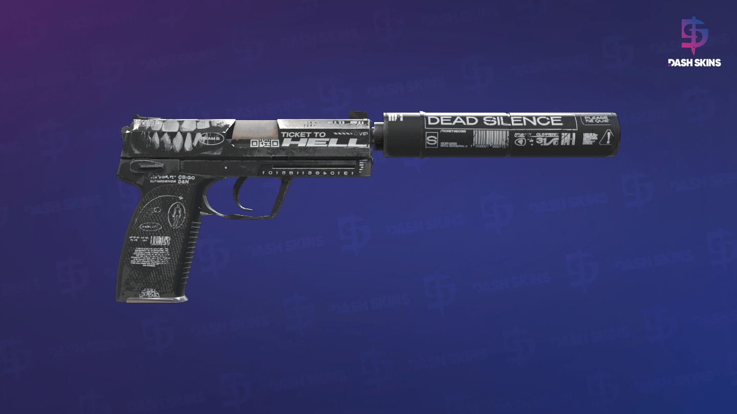 USP-S | Ticket to Hell (Field-Tested) - Backside Screenshot